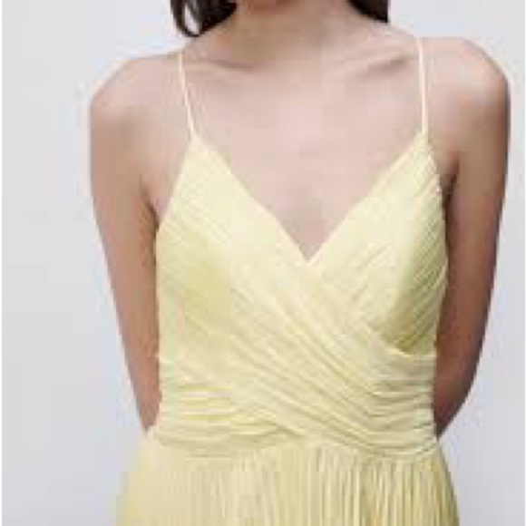 (35) NWT Jonathan Simkhai Milena Daffodil Dip Dye Dress - Picture 7 of 14